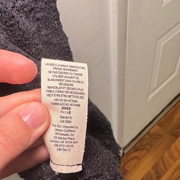 We The Free oversized Charcoal see through top - Picture 4 of 11